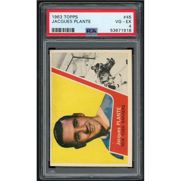 1963-64 Topps #45 Jacques Plante (PSA 4)