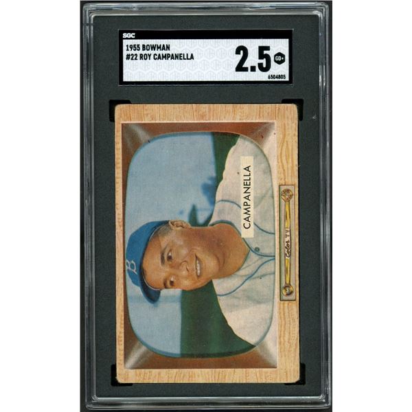1955 Bowman #22 Roy Campanella (SGC 2.5)