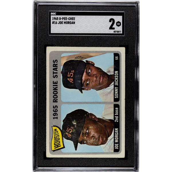 1965 O-Pee-Chee #16 Joe Morgan RC (SGC 2)