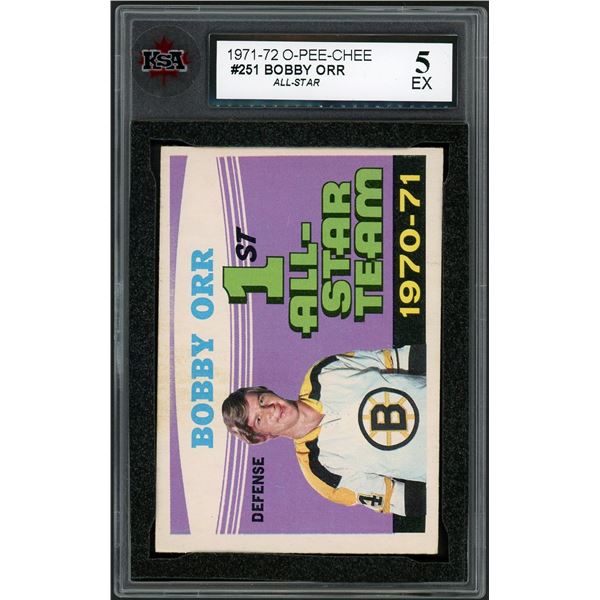 1971-72 O-Pee-Chee #251 Bobby Orr AS (KSA 5)