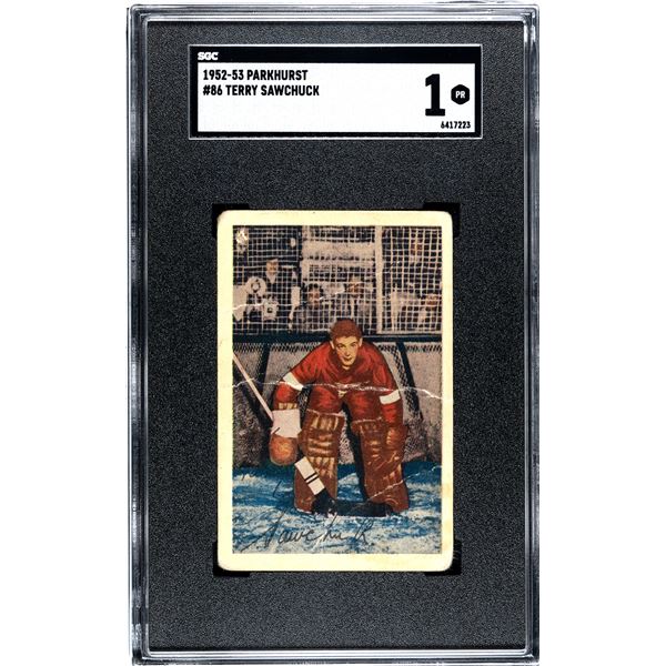 1952-53 Parkhurst #86 Terry Sawchuk (SGC 1)