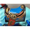Image 4 : Vintage custom painted and designed wooden and plastic rocking horse (Approx 45 inches depth x 21 1/