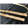 Image 2 : Set of 2 bullwhips w/ wooden handles