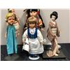 Image 2 : Group of assorted custom designed porcelain & plastic collectible dolls