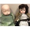 Image 2 : Group of 2 porcelain head & hands dolls