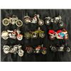 Image 2 : Group of assorted miniature motorcycle model toys