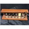 Image 2 : Group of assorted vintage set dec items - includes sputnik weather station/ compass & wooden lab tab