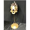 Image 1 : Custom made prop one eyed skull with light up base