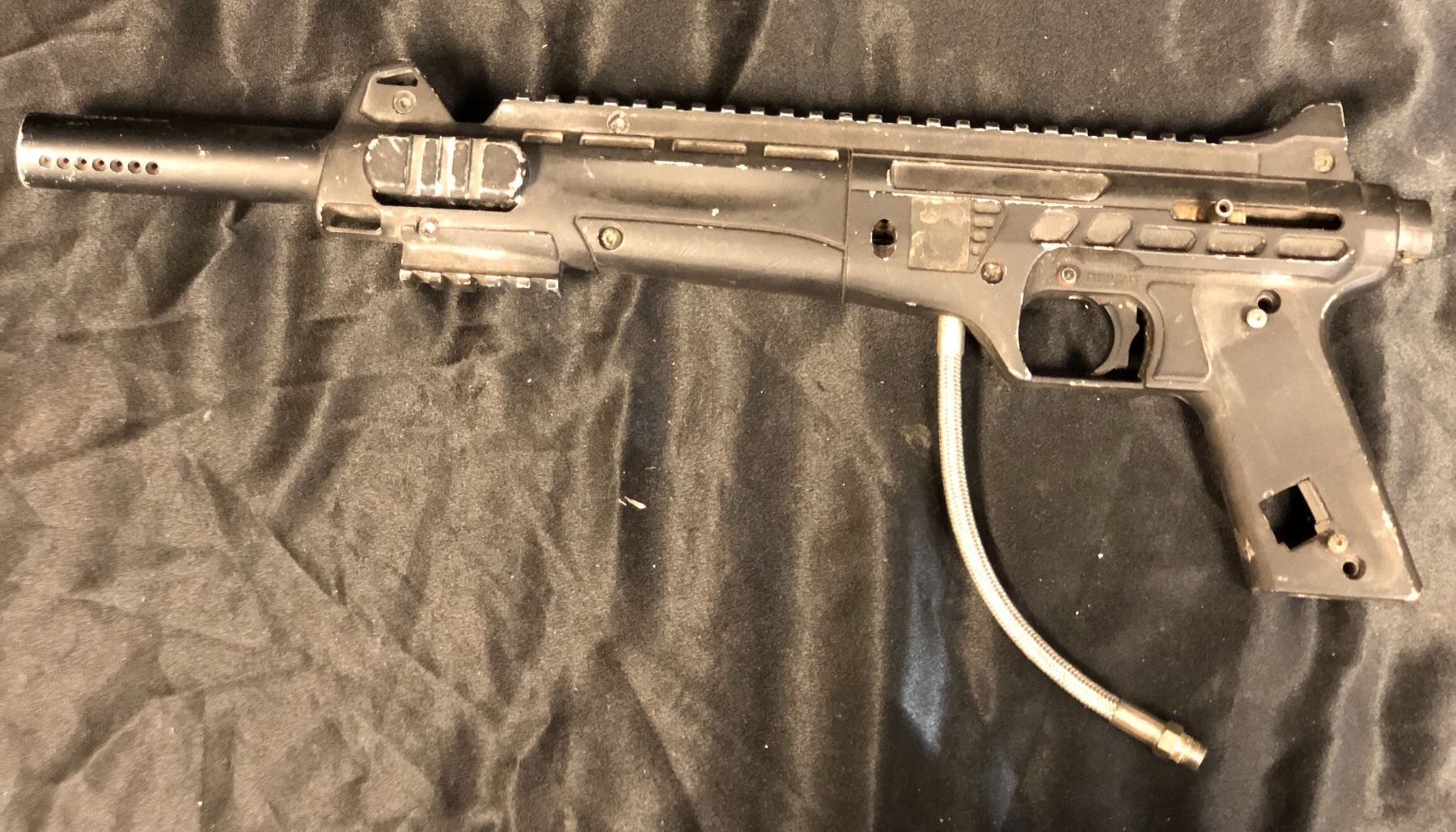 Custom-made prop metal gun