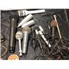 Image 2 : Large group of assorted vintage & modern microphones (as is)