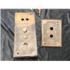 Image 2 : Group of assorted custom-made props - includes metal elevator buttons/ Up Down buttons switch board