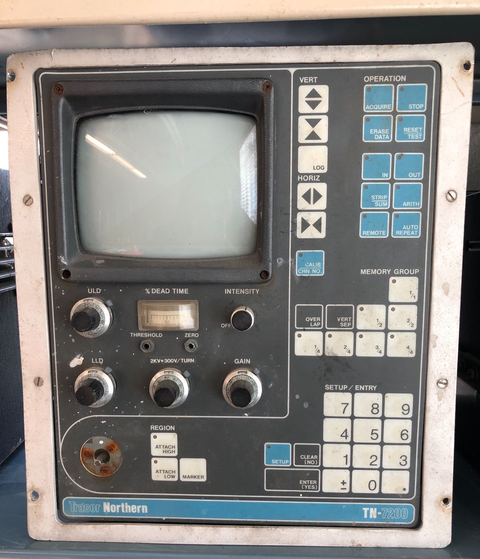 Vintage Tracor Northern TN 7200 Multichannel Peak Analyzer prop vintage-tracor-northern-tn-7200-multichannel-peak-analyzer-prop