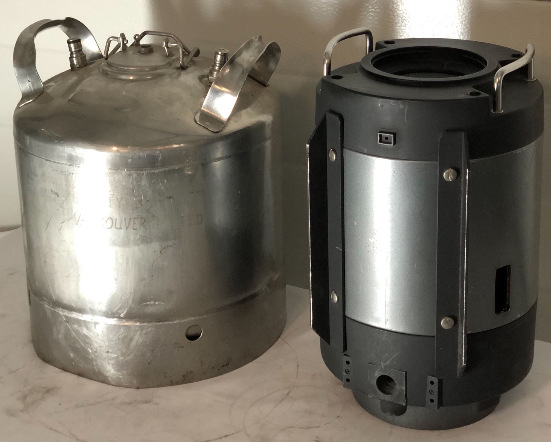 Prop Tank Group of two custom made Sci-fi prop tanks