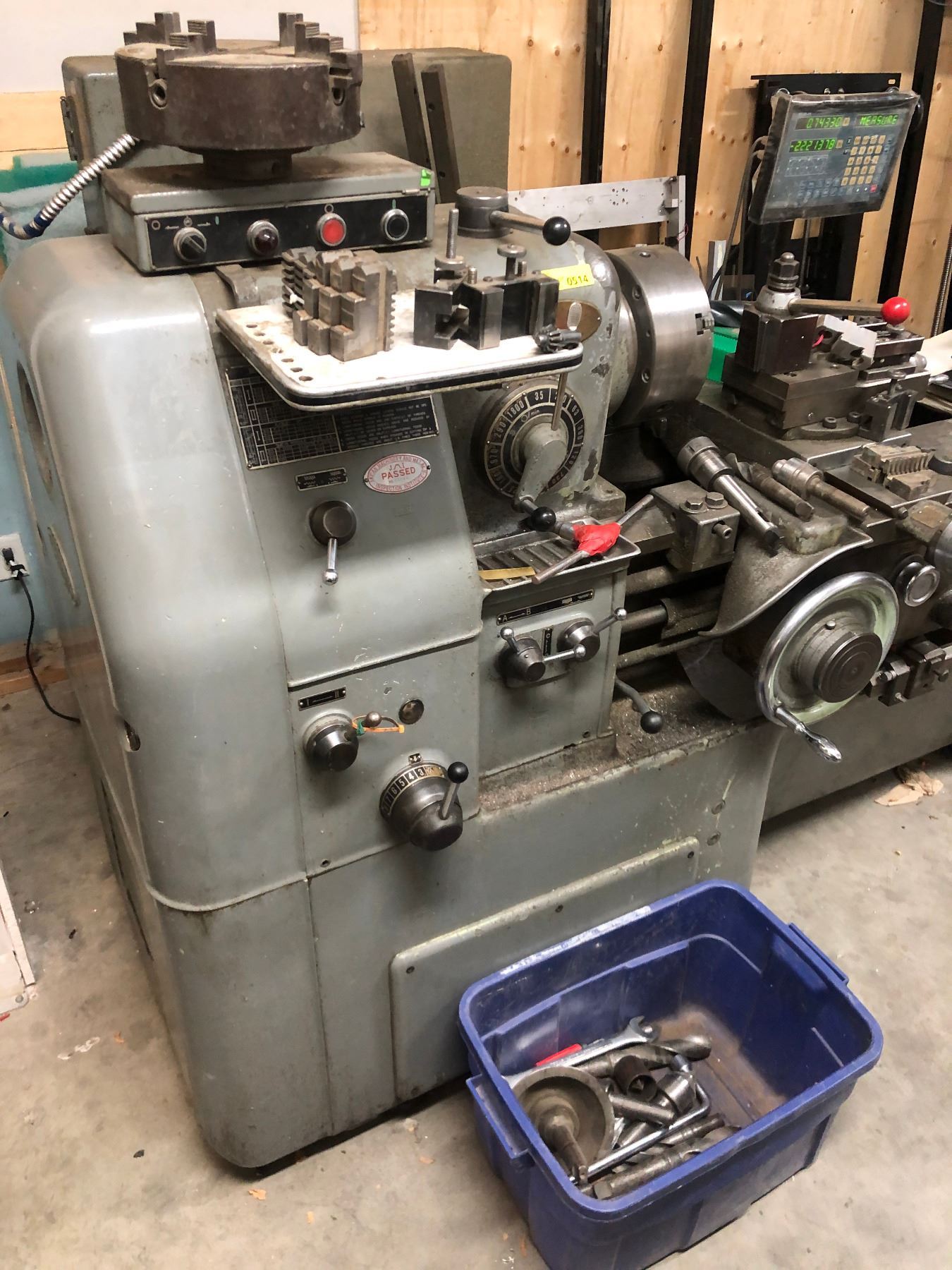 1969 Okuma type LS lathe (Serial No. 4506-2364) with DRO 4 post tool ...