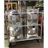 Image 3 : Custom-designed sci-fi lab aluminum set dec prop on castors (approx. 52 1/2in wide x 22in depth x 67