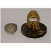 Image 2 : "Descendants" Film Series - Group of 2 lion face cast rings