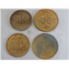 Image 1 : "Magicians" - Group of 4 Sidual coins
