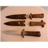 Image 1 : Group of assorted prop knives and parts (one real knife)