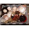 Image 11 : Large group of porcelain doll parts - includes heads/ bodies/ arms/ legs/ feet/ glass eyes/ hair/ sk
