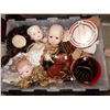 Image 11 : Large group of porcelain doll parts - includes heads/ bodies/ arms/ legs/ feet/ glass eyes/ hair/ sk