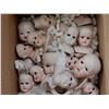 Image 2 : Large group of porcelain doll parts - includes heads/ bodies/ arms/ legs/ feet/ glass eyes/ hair/ sk