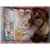 Image 4 : Large group of porcelain doll parts - includes heads/ bodies/ arms/ legs/ feet/ glass eyes/ hair/ sk