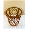 Image 2 : Wicker Side Table with Glass Top