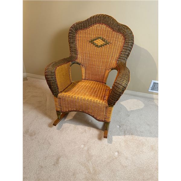Wicker Rocking Chair - Sunrise Estate Services Ltd