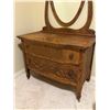 Image 2 : Antique Dresser with Oval Mirror