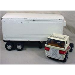 VINTAGE ERTL IRON HORSE SEMI TRUCK AND TRAILER