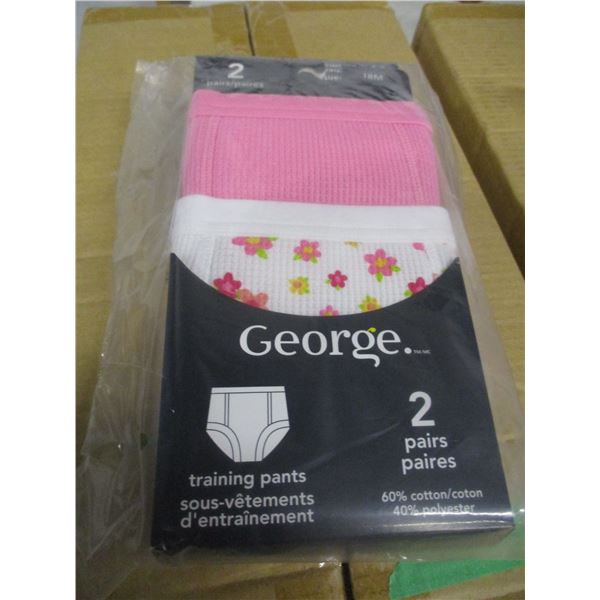 NEW GIRL'S TRAINING PANTS (18 MONTHS/4 PAIR) PER PACKAGE