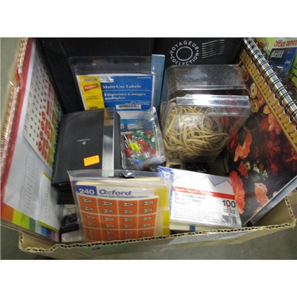BOX C/W OFFICE SUPPLIES