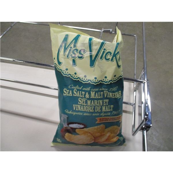 STORE CLOSEOUT MISS. VICKIE'S SEA SALT & MALT VINEGAR CHIPS (200G