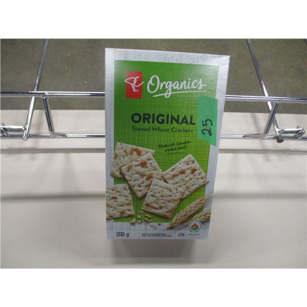 SHELF PULLS (AS IS):  PC ORIGINAL STONE WHEAT CRACKERS (200 G) - PER BOX