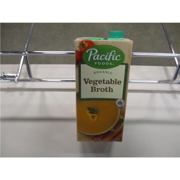 SHELF PULLS (AS IS):  ORGANIC VEGETABLE BROTH (1 L) - PER CARTON