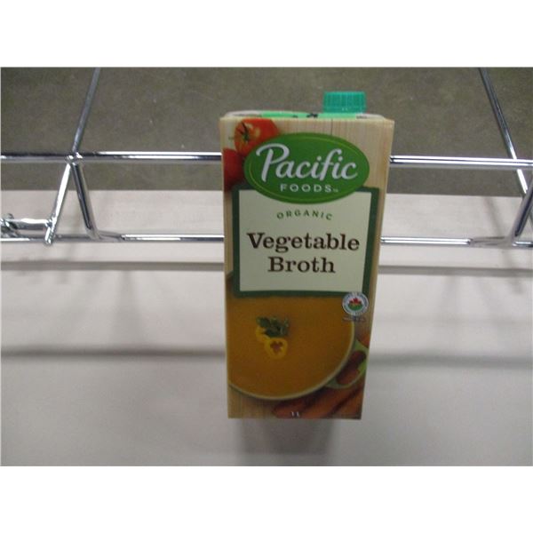 SHELF PULLS (AS IS):  ORGANIC VEGETABLE BROTH (1 L) - PER CARTON