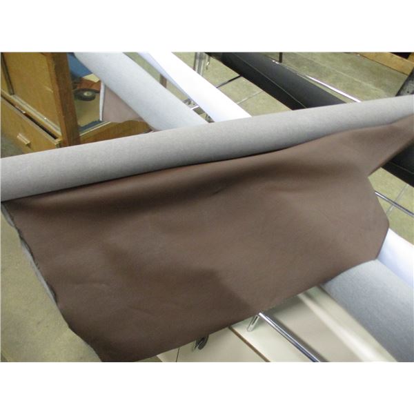 BROWN UPHOLSTERY VINYL (APPROX 1.5 YARDS) - ROLL