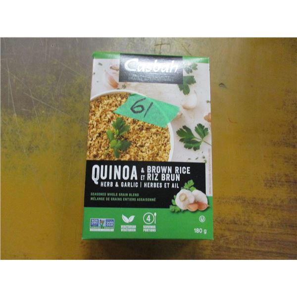 SHELF PULLS (AS IS):  QUINOA WITH BROWN RICE (180 G) - PER BOX