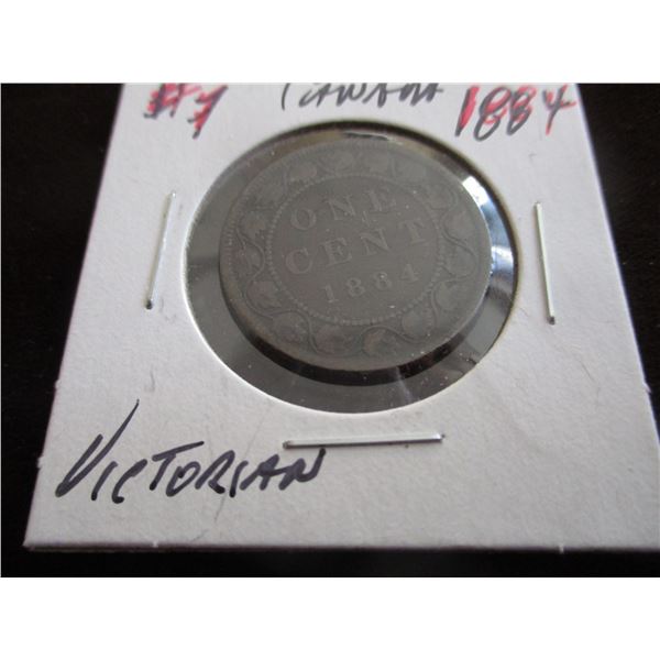 1884 FINE VICTORIAN CANADA PENNY