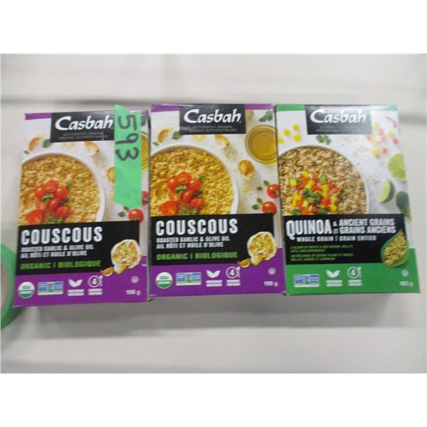 SHELF PULLS (AS IS):  COUSCOUS - 3 ASSORTED BOXES