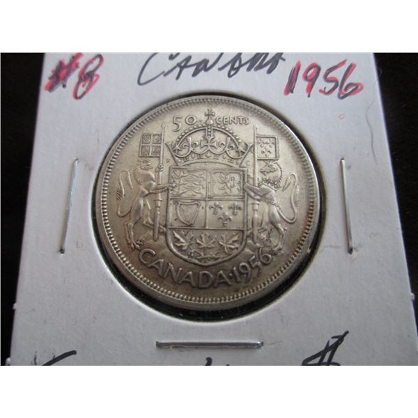 1956 CANADA SILVER HALF DOLLAR
