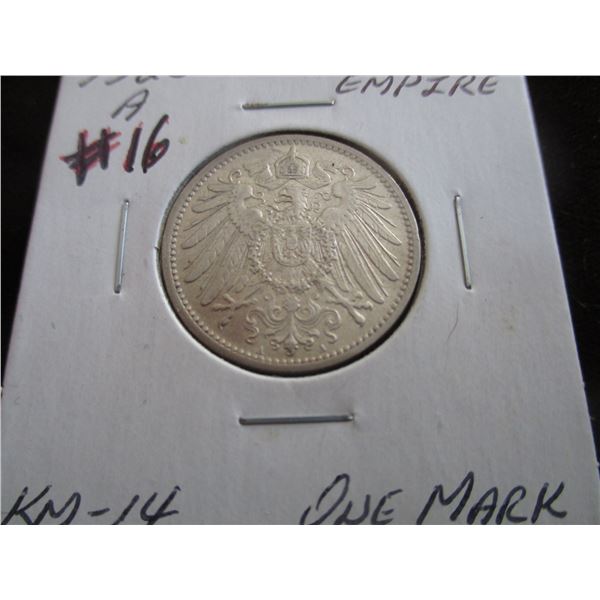1905A GERMAN EMPIRE SILVER ONE MARK