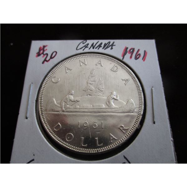 1961 BU CANADA SILVER DOLLAR