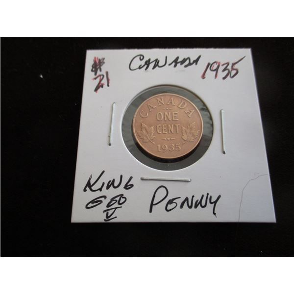 1935 CANADA KING GEORGE V HI GRADE CANADA PENNY