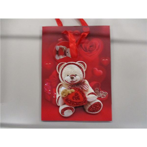 NEW (STORE CLOSE-OUT):  3 - 7"X9" VALENTINE GIFT BAGS