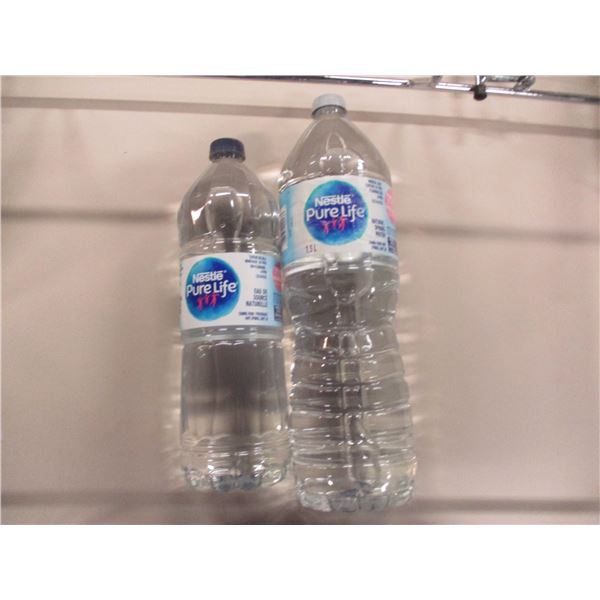 STORE CLOSE OUT:  2 BOTTLES OF WATER (1 L & 500 ML)