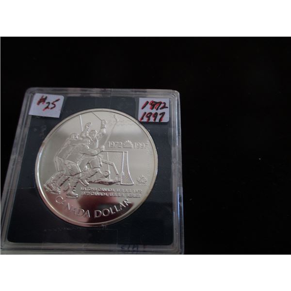 1972 - 1997 RUSSIA/CANADA USSA HOCKEY SERIES SILVER DOLLAR