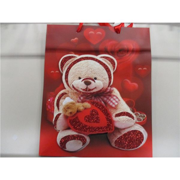 NEW (STORE CLOSE-OUT):  3 - 10" X 13" VALENTINE GIFT BAGS