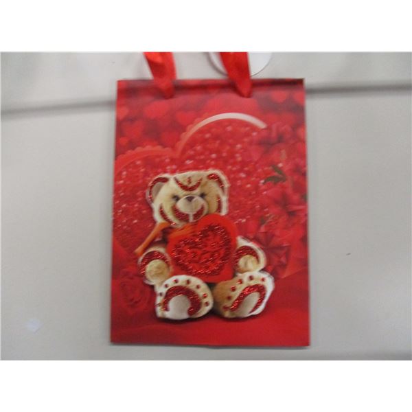 NEW (STORE CLOSE-OUT):  3 - 7"X9" VALENTINE GIFT BAGS
