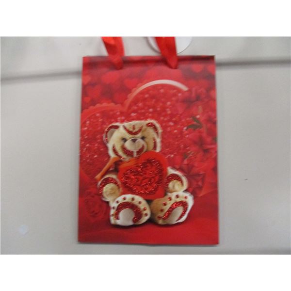 NEW (STORE CLOSE-OUT):  3 - 7"X9" VALENTINE GIFT BAGS